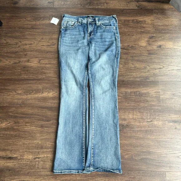 True Religion Flare Jeans Faded Blue Y2K - 28 Women's - Picture 2 of 9